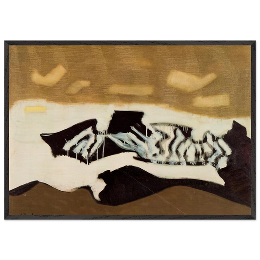 Breaking Sea - 1952 - Milton Avery Framed Art Print – Black Wooden Frame - Default Title - -Framed Art Print