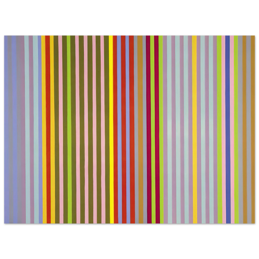 Gene Davis - Apricot Ripple - 1968 Fine Art Poster - Default Title