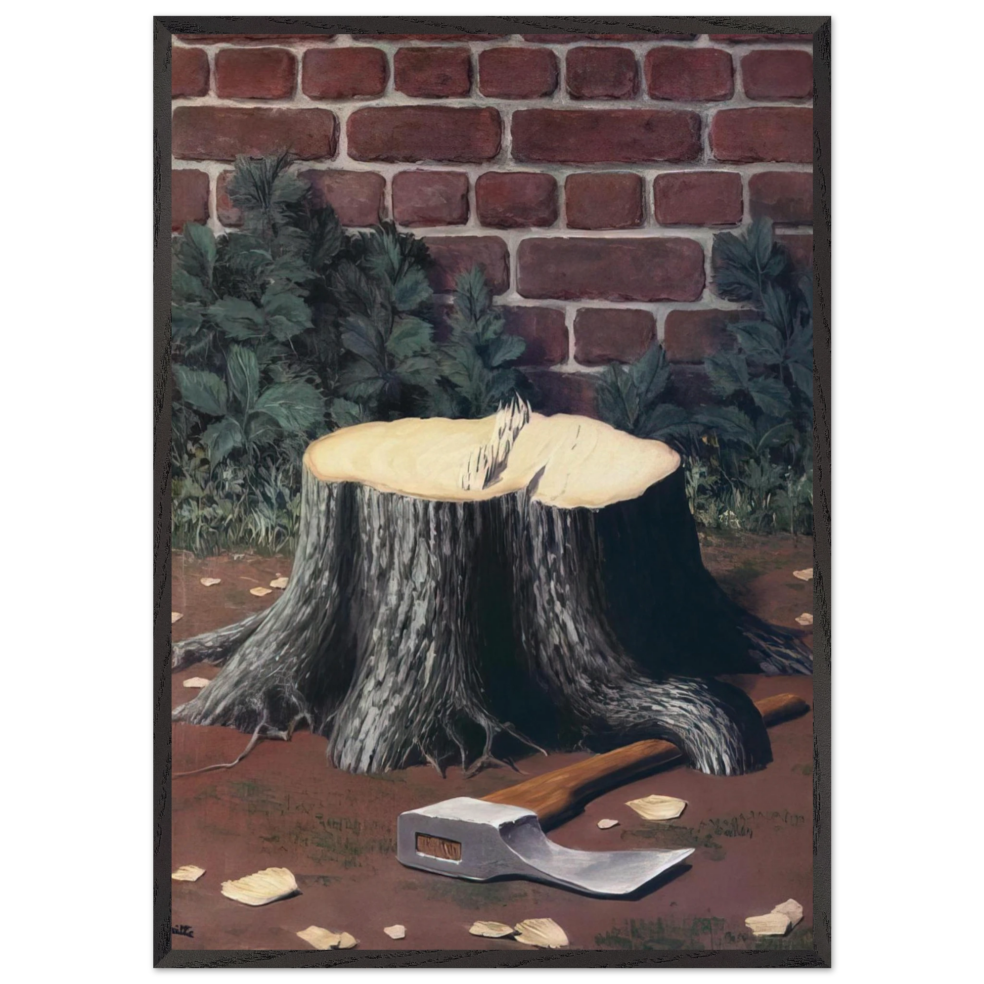 THE LABOURS OF ALEXANDER 1950 - Rene Magritte Framed Art Print – Black Wooden Frame - Default Title - -Framed Art Print