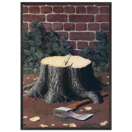 THE LABOURS OF ALEXANDER 1950 - Rene Magritte 70x100 cm / 28x40 inches Framed Art Print – Black Wooden Frame