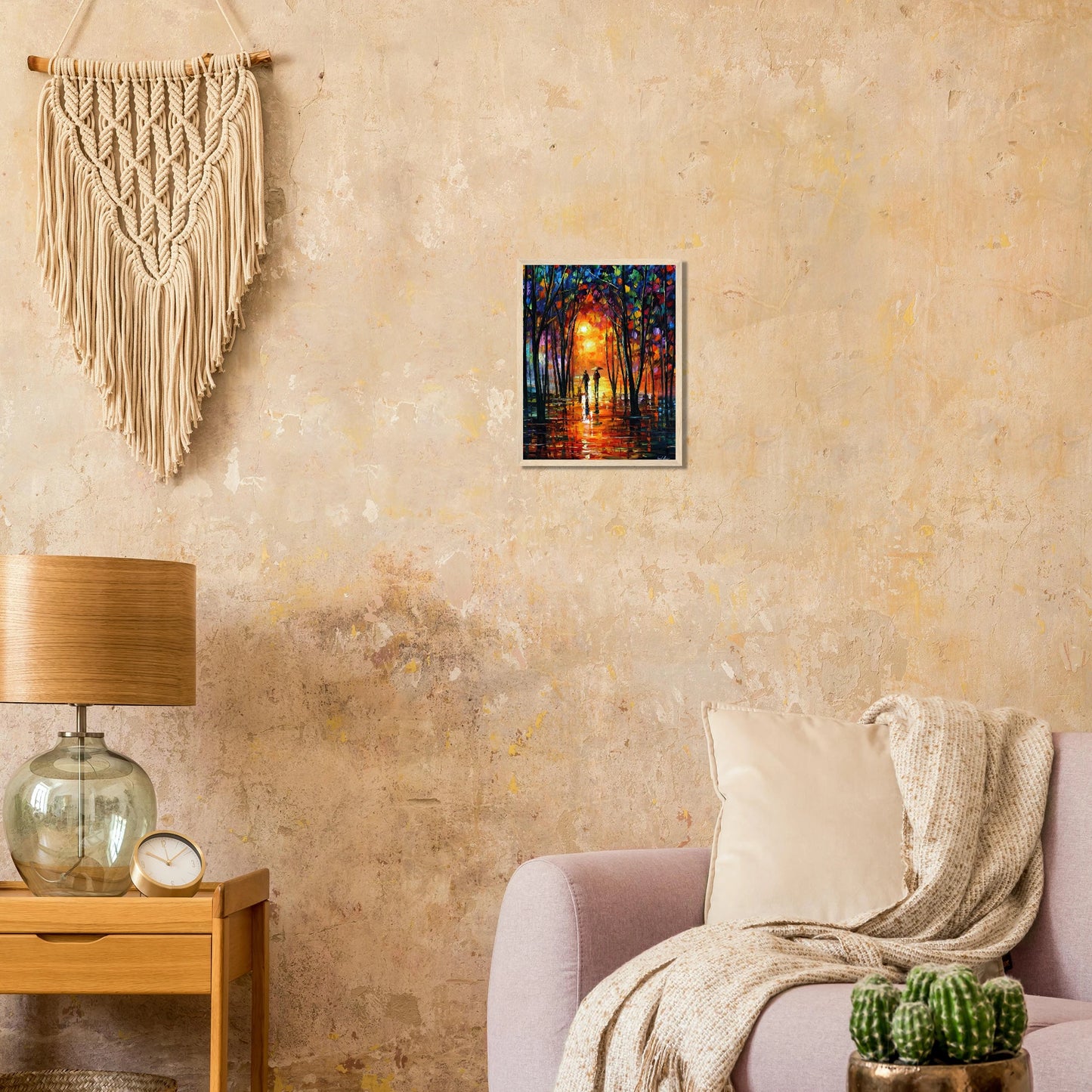 Leonid Afremov Wooden Framed Print - 28x40 inches / 70x100 cm - Wood frame