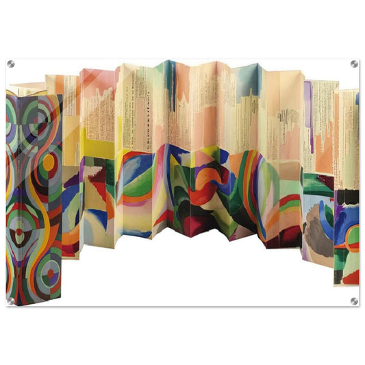 PROSE OF THE TRANS SIBERIAN AND OF LITTLE JEHANNE OF FRANCE 1913 - Sonia Delaunay Acrylic Print - 70x100 cm / 28x40″ inches