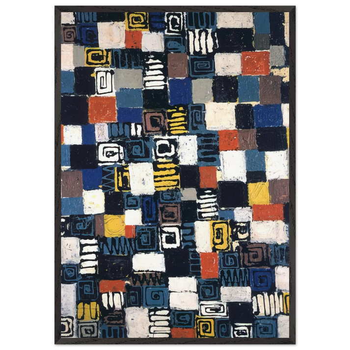 Untitled from Little Image series - Lee Krasner 70x100 cm / 28x40 inches Framed Art Print – Black Wooden Frame