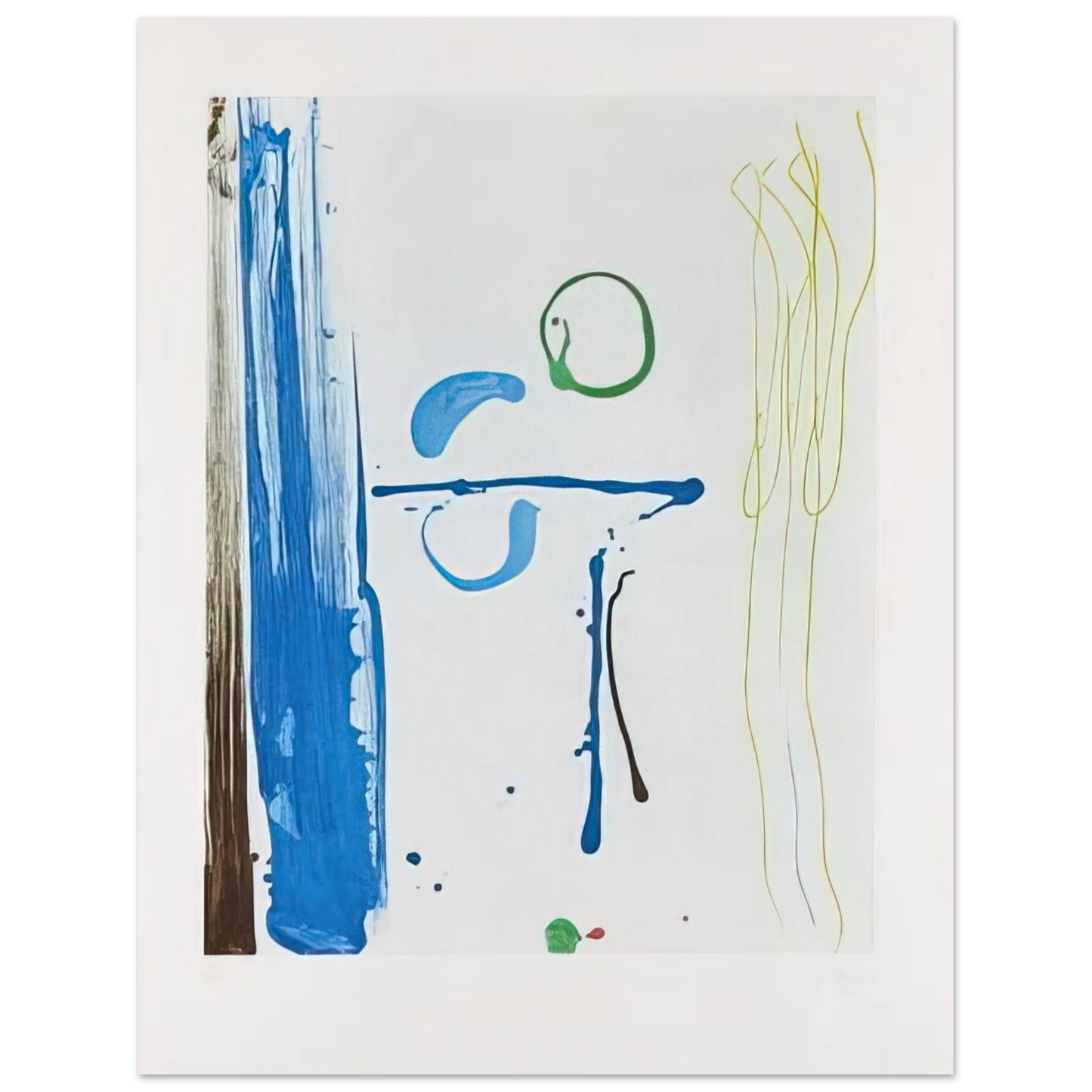 Helen Frankenthaler - Sunshine After Rain - 1987 Wall art - 40x60 cm / 16x24 inches - Premium Wooden Framed Poster With Fine Art Paper - Black frame