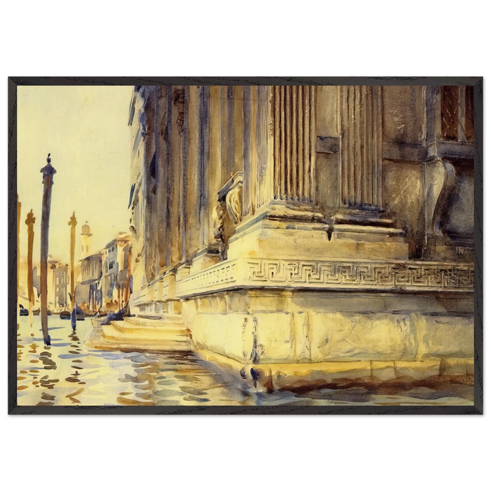 Palazzo Grimani - John Singer Sargent 70x100 cm / 28x40 inches Framed Art Print – Black Wooden Frame