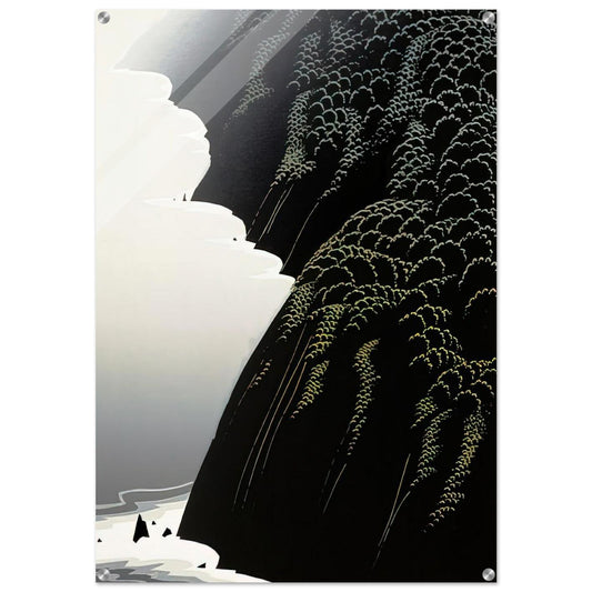 California Coast - Eyvind Earle Acrylic Print - 70x100 cm / 28x40″ inches