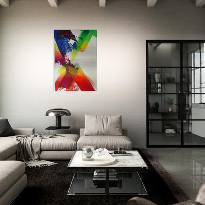 Untitled - Abstract Expressionism, Lyrical Abstraction - Paul Jenkins Brushed Aluminum Print - 70x100 cm / 28x40 inches | Paul Jenkins Aluminum Print | Paul Jenkins Prints