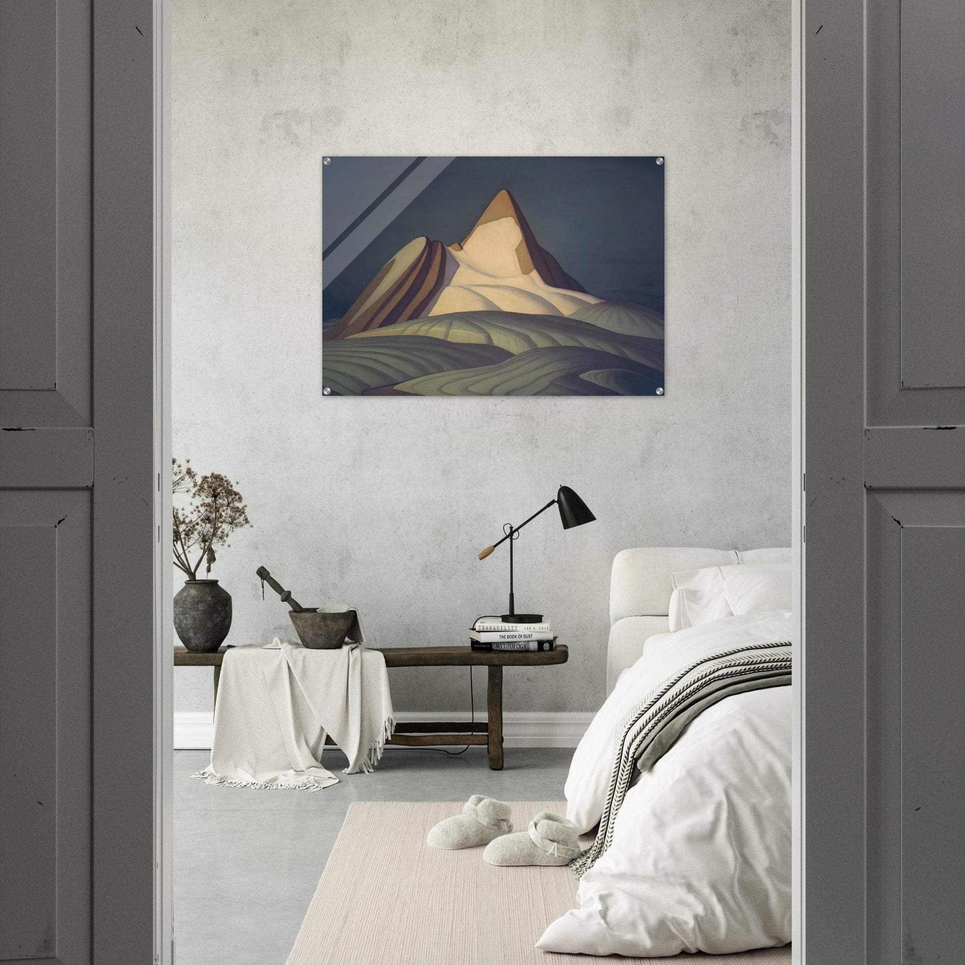 Isolation Peak, Rocky Mountains - 1930 - Lawren Harris Acrylic Print - 70x100 cm / 28x40″ inches | Lawren Harris Wall Art | Lawren Harris Prints