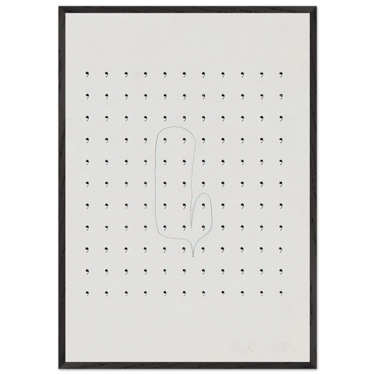 Stupidogramm - 1962 - Dieter Roth Framed Art Print – Black Wooden Frame - Default Title - -Framed Art Print