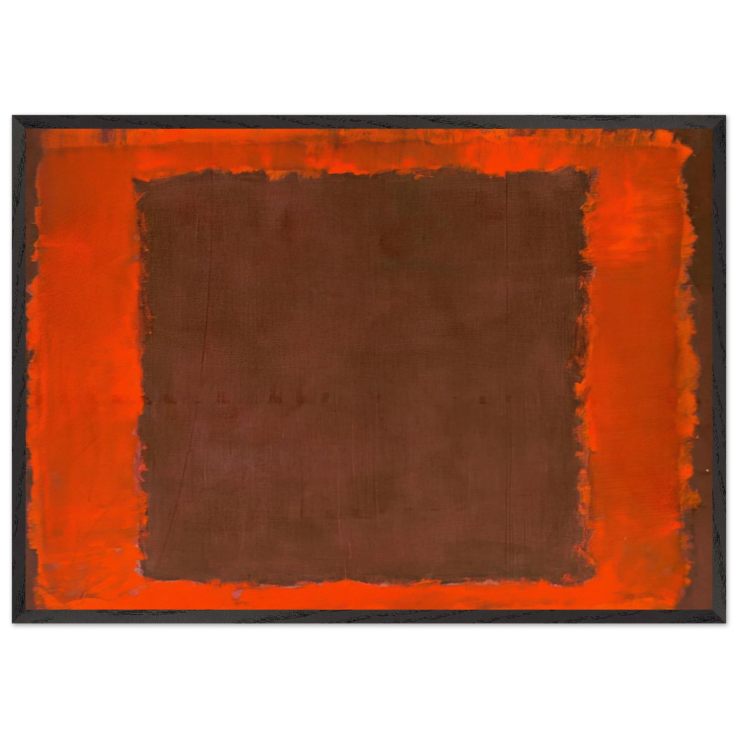 Untitled Mural for End Wall - 1959 - Mark Rothko Framed Art Print – Black Wooden Frame - Default Title - -Framed Art Print