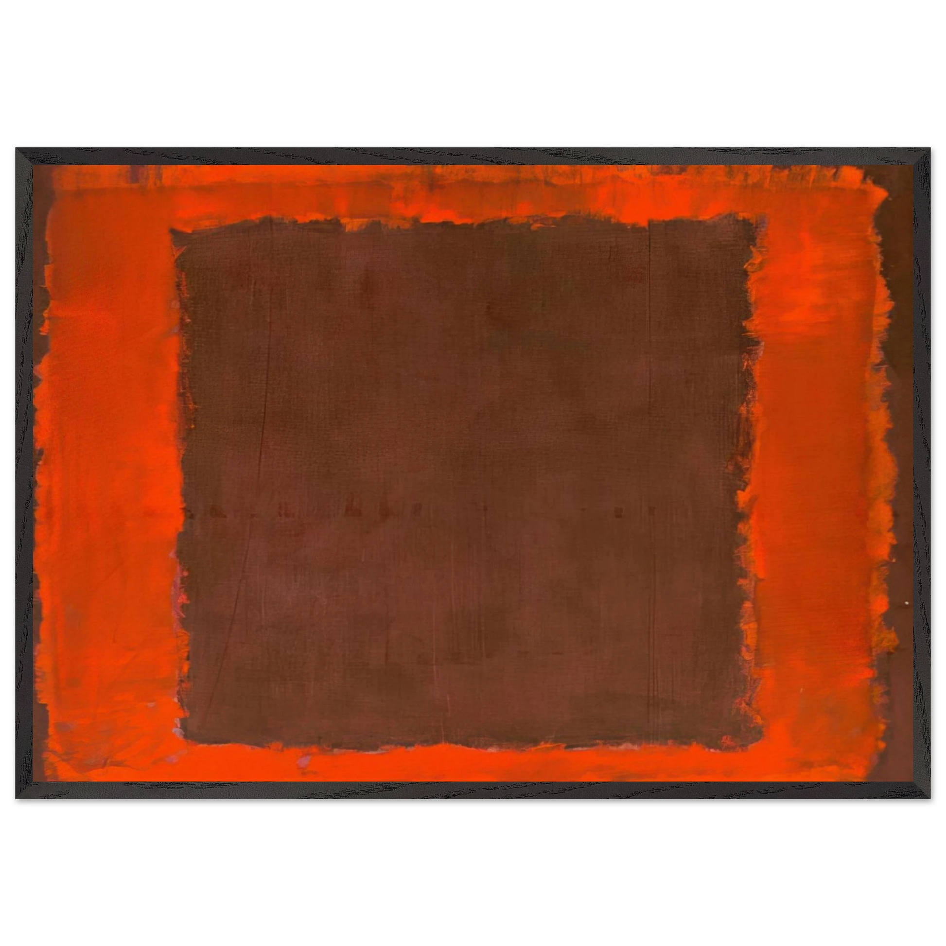 Untitled Mural for End Wall - 1959 - Mark Rothko Framed Art Print – Black Wooden Frame - Default Title - -Framed Art Print