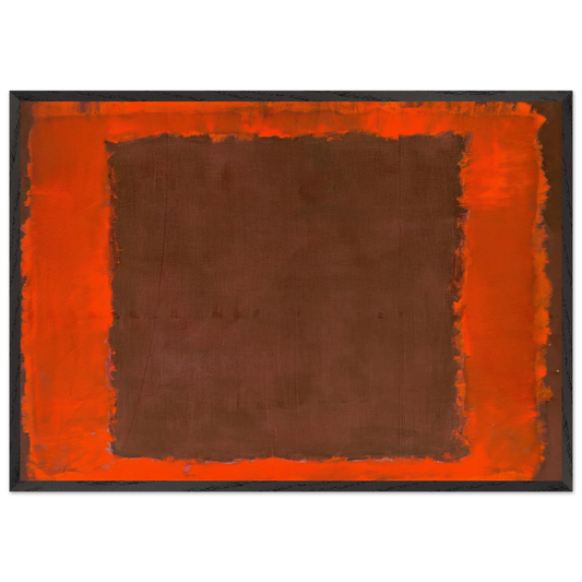 Untitled Mural for End Wall - 1959 - Mark Rothko Framed Art Print – Black Wooden Frame - Default Title - -Framed Art Print