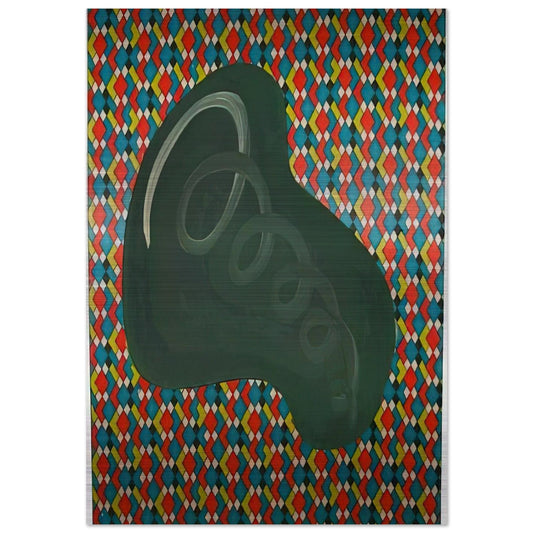 NIERENFORM 1969 - Sigmar Polke Brushed Aluminum Print - 70x100 cm / 28x40 inches | Sigmar Polke Aluminum Print | Sigmar Polke Prints