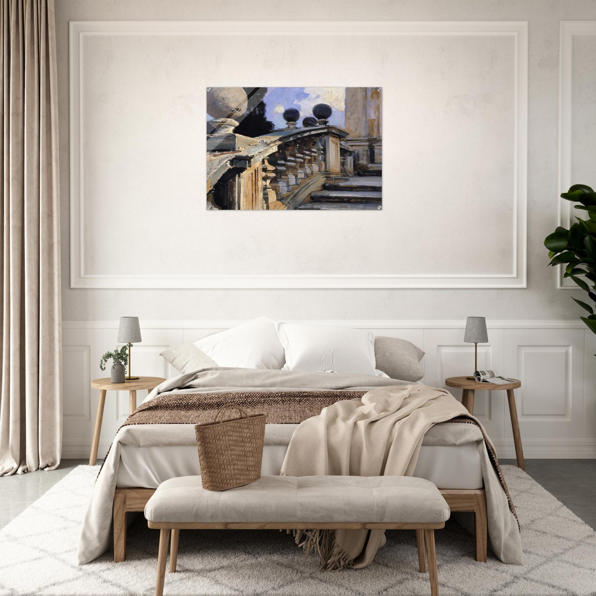 The Steps of the Church of S. S. Domenico-e-Siste in Rome - John Singer Sargent Acrylic Print - 70x100 cm / 28x40″ inches