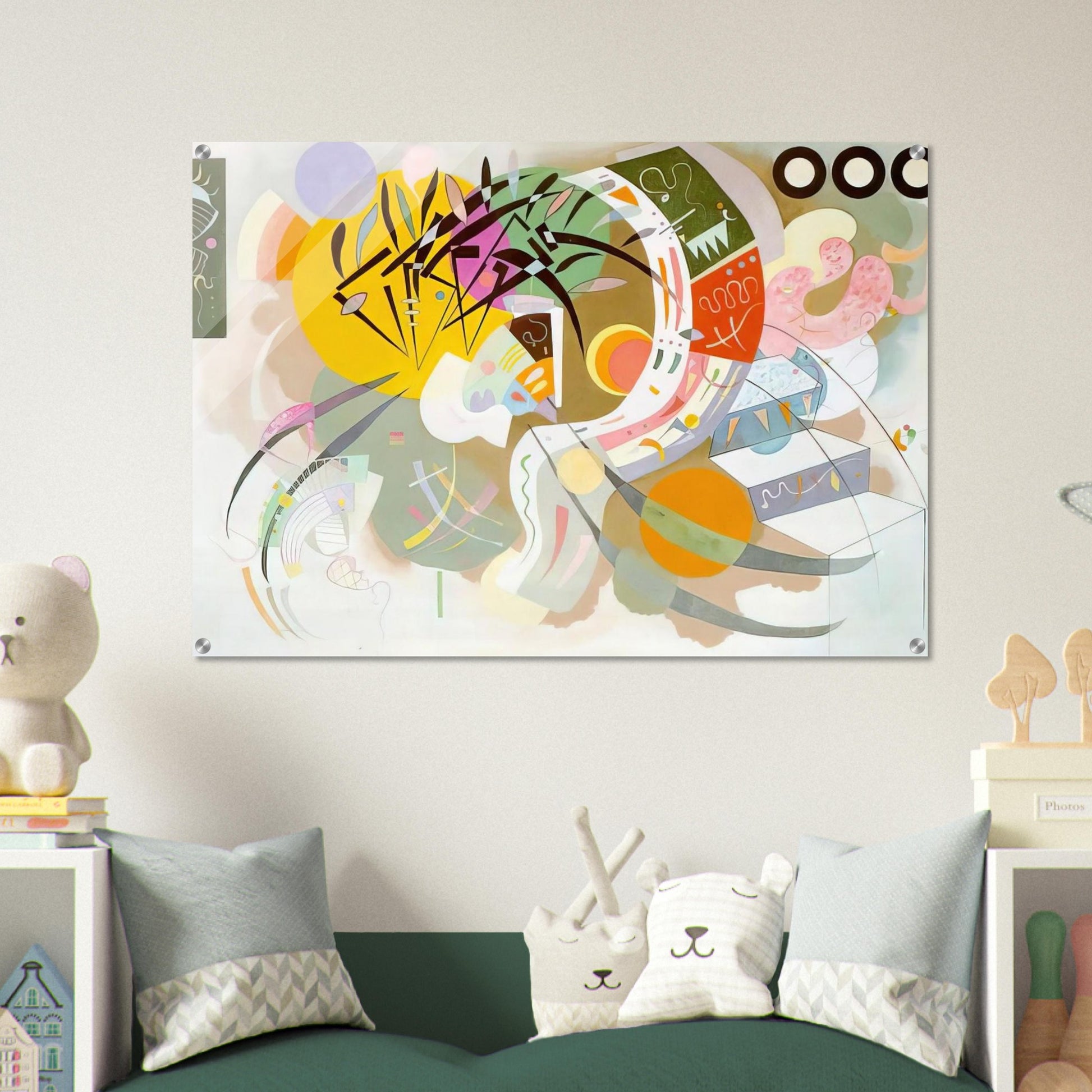 DOMINANT CURVE 1936 - Wassily Kandinsky Acrylic Print - 70x100 cm / 28x40″ inches | Wassily Kandinsky Wall Art | Wassily Kandinsky Prints