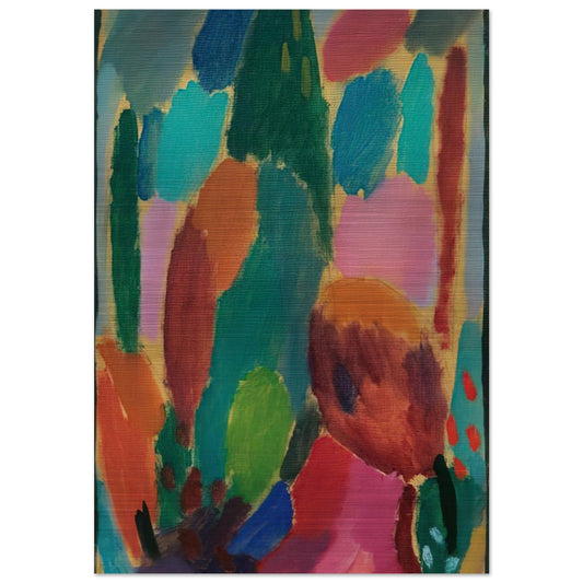 VARIATION Z RTLICHKEITEN 1917 - Alexej von Jawlensky Brushed Aluminum Print - 70x100 cm / 28x40 inches | Alexej von Jawlensky Aluminum Print | Alexej von Jawlensky Prints