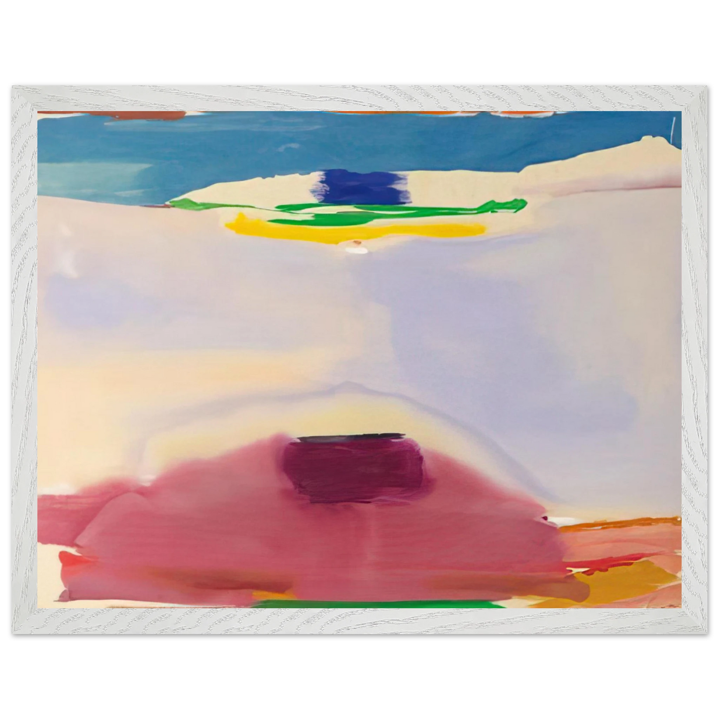 Helen Frankenthaler - Leveling - 1973 Wall art - A3 (29.7 x 42  cm) - Premium Wooden Framed Poster With Fine Art Paper - Wood frame