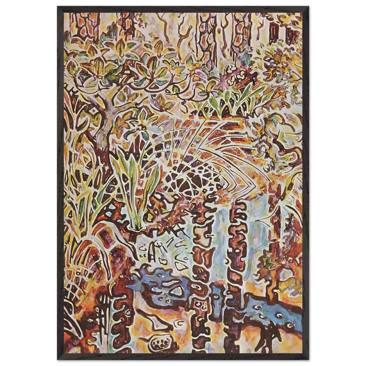 Walter Anderson N25 - Walter Inglis Anderson 70x100 cm / 28x40 inches Framed Art Print – Black Wooden Frame | Walter Anderson Prints