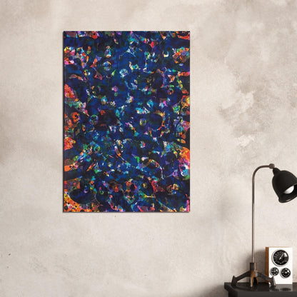 Her Blue Deeps - Sam Francis Brushed Aluminum Print - 70x100 cm / 28x40 inches | Sam Francis Aluminum Print | Sam Francis Prints
