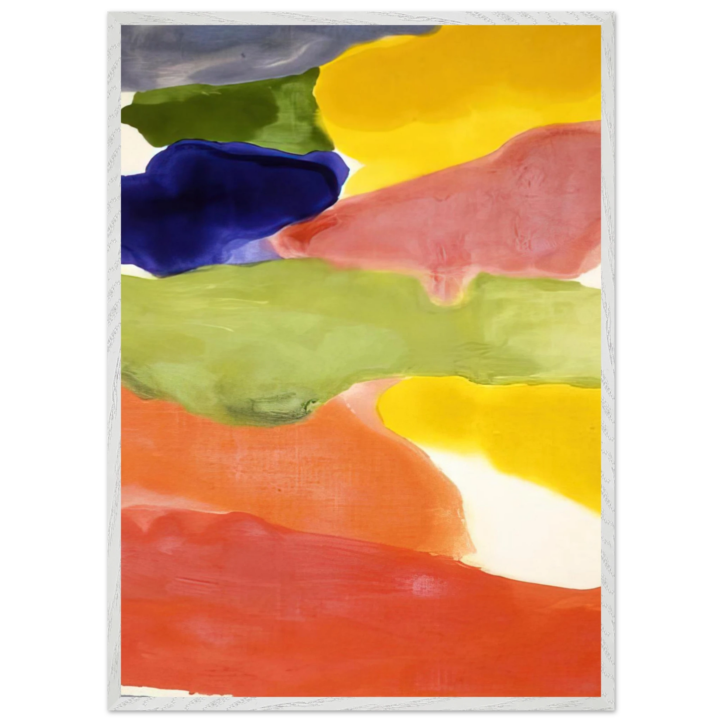 Helen Frankenthaler - Tutti-Fruitti - 1966 Wall art - 13x18 cm / 5x7 inches - Premium Wooden Framed Poster With Fine Art Paper - Wood frame