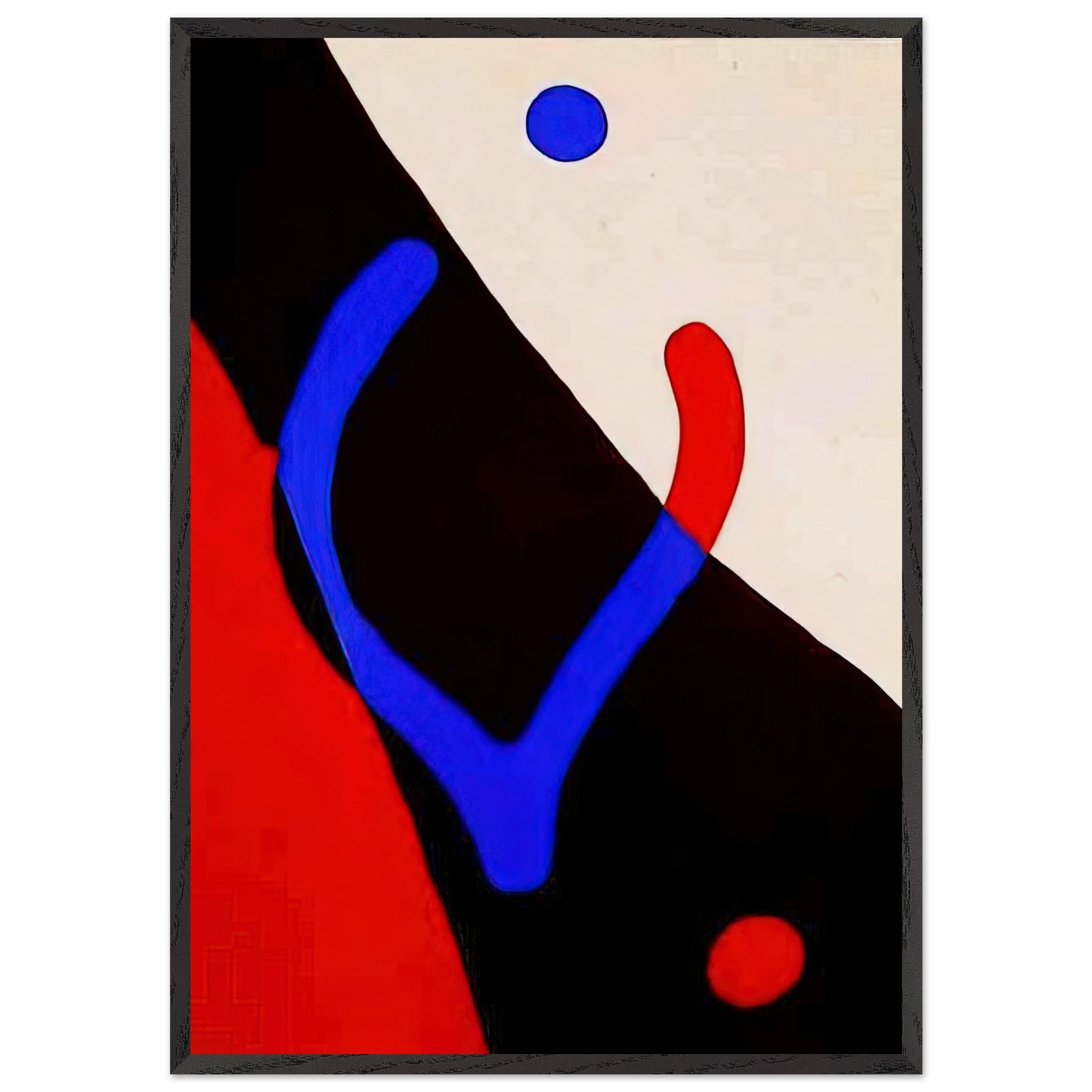 Frond and navel - Jean Arp Framed Art Print – Black Wooden Frame - Default Title - -Framed Art Print