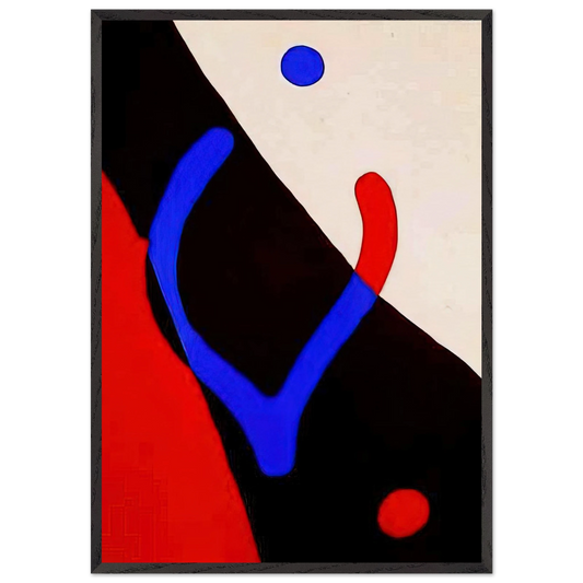 Frond and navel - Jean Arp Framed Art Print – Black Wooden Frame - Default Title - -Framed Art Print