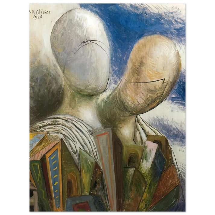 Giorgio de Chirico - THE SPOUSES 1926  75x100 cm / 30x40inches Fine Art Poster