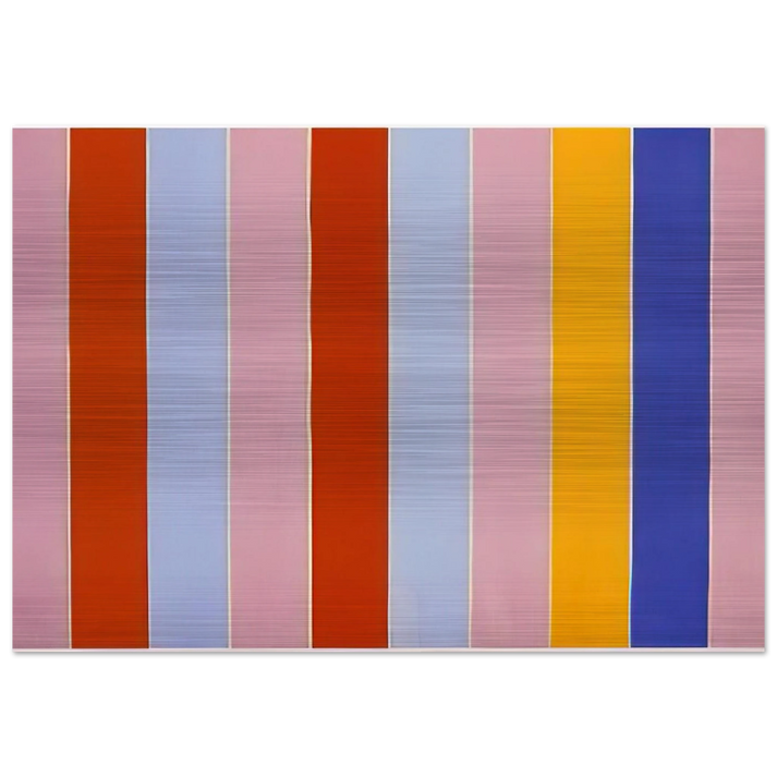 Peeping Wall - 1960 - Gene Davis Brushed Aluminum Print - 70x100 cm / 28x40 inches | Gene Davis Aluminum Print | Gene Davis Prints