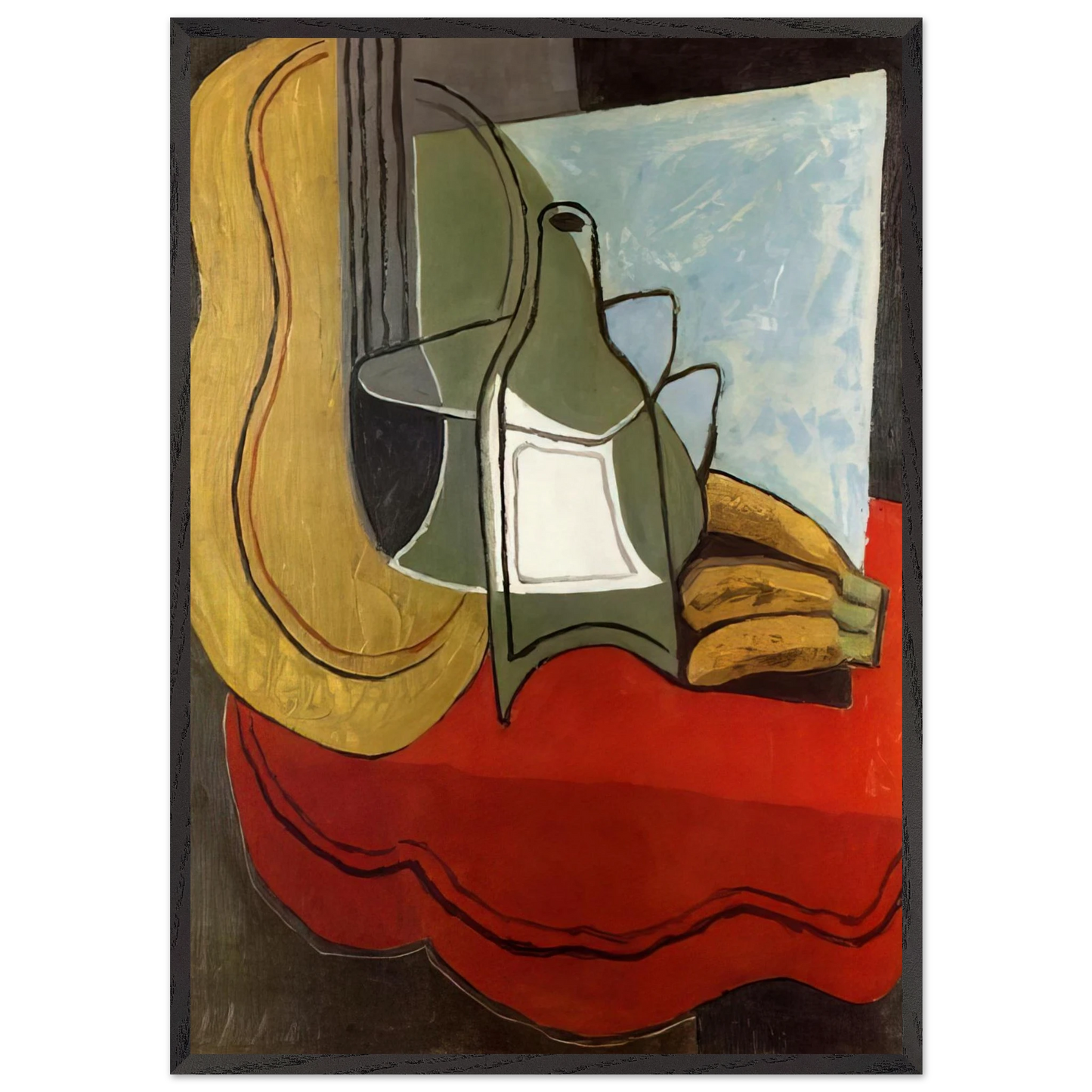 BANANAS - Juan Gris Framed Art Print – Black Wooden Frame - Default Title - -Framed Art Print