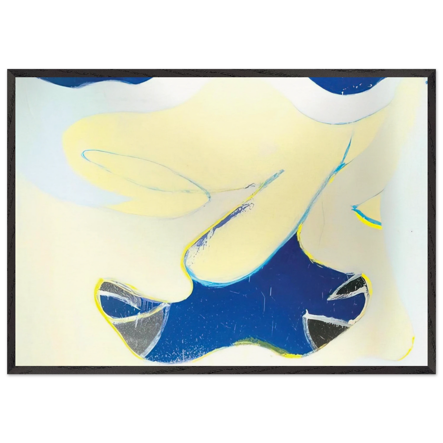 Io - 1973 - Norman Bluhm Framed Art Print – Black Wooden Frame - Default Title - -Framed Art Print