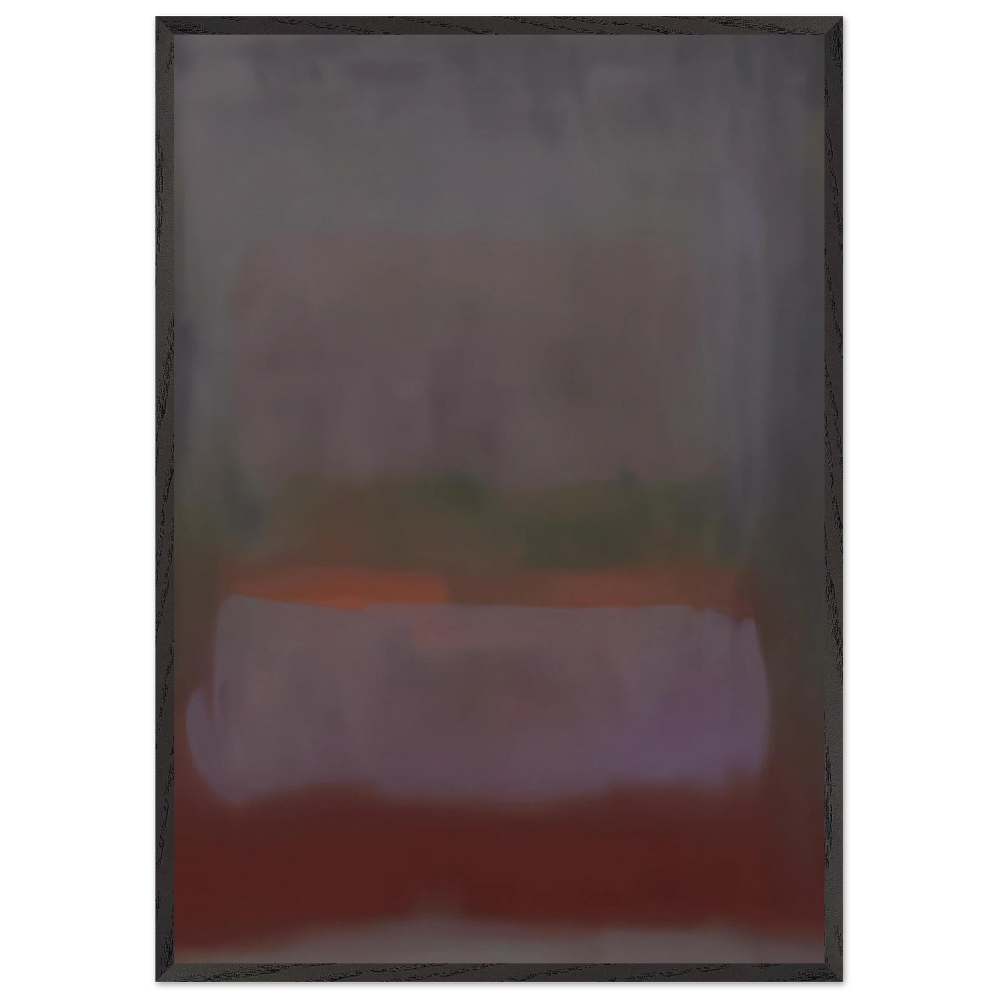 UNTITLED 1967 N4 - Esteban Vicente 70x100 cm / 28x40 inches Framed Art Print – Black Wooden Frame