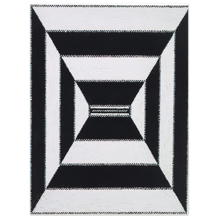 Alfred Jensen - The Acrobatic Rectangle, Per Six - 1967  75x100 cm / 30x40inches Fine Art Poster