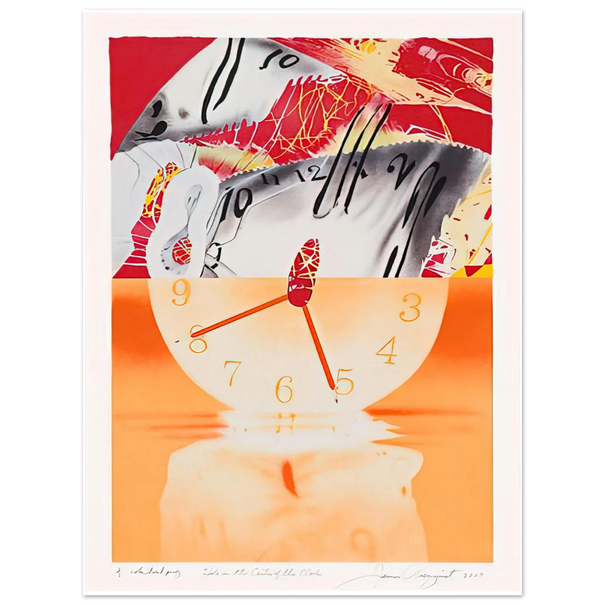 James Rosenquist - Hole in the Center of the Clock Fine Art Poster - Default Title