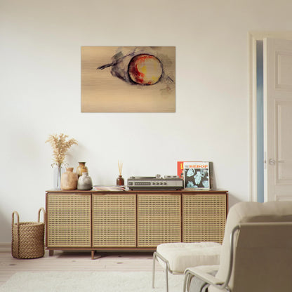 Study of an Apple - Paul Cézanne Brushed Aluminum Print - 70x100 cm / 28x40 inches | Paul Cézanne Aluminum Print | Paul Cézanne Prints