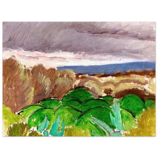 Henri Matisse - CAGNES LANDSCAPE IN STORMY WEATHER 1917 Fine Art Poster - Default Title