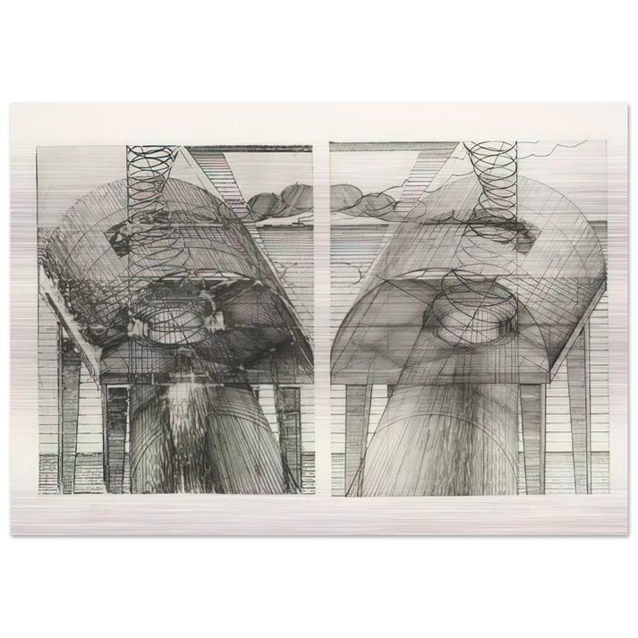 By the Sea - 1971 - Dieter Roth Brushed Aluminum Print - 70x100 cm / 28x40 inches | Dieter Roth Aluminum Print | Dieter Roth Prints