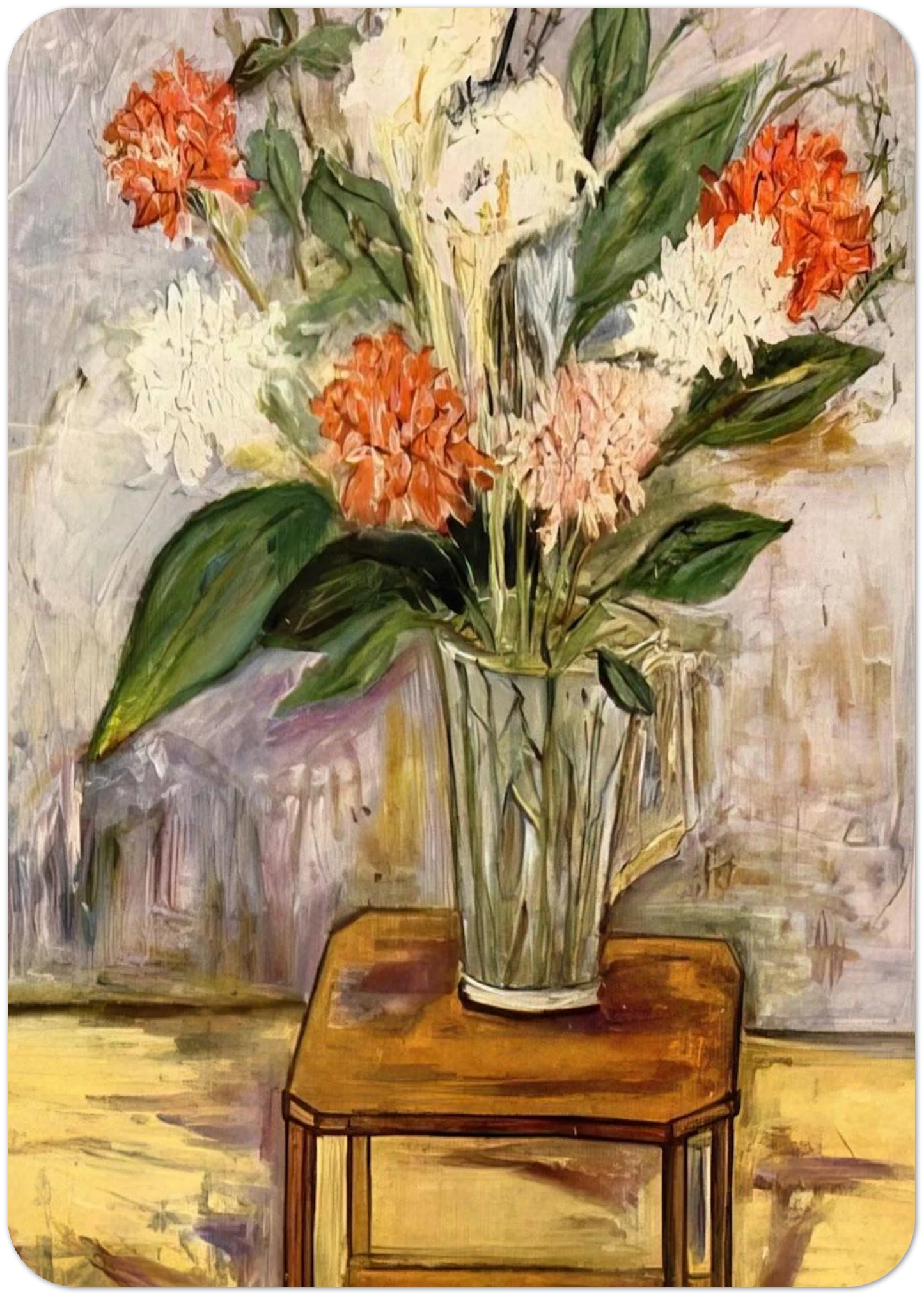 FLOWERS By Maurice Utrillo Pack of 10 Post Cards | Maurice Utrillo Post Cards | A6 (10.5 x 14.8 cm) - 4.1 x 5.8 inches