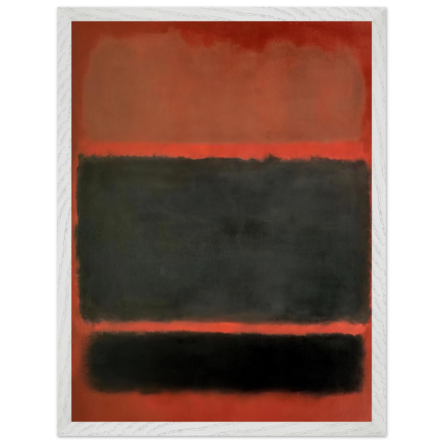 Mark Rothko - No.20 - 1957 Wall Art - 21x29.7 cm / 8x12" - Premium Wooden Framed Poster With Fine Art Paper - Wood frame