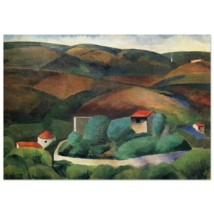 NOT IDENTIFIED 1913 - Moise Kisling Brushed Aluminum Print - 70x100 cm / 28x40 inches | Moise Kisling Aluminum Print | Moise Kisling Prints