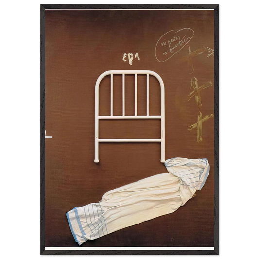 NO DOORS OR WINDOWS 1993 - Antoni Tapies Framed Art Print – Black Wooden Frame - Default Title - -Framed Art Print