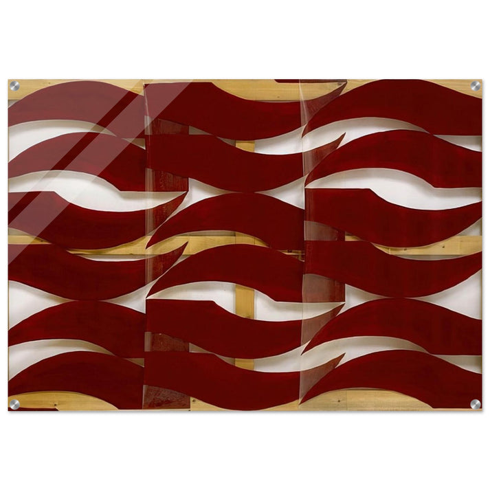 Rosso scuro - 1974 - Carla Accardi Acrylic Print - 70x100 cm / 28x40″ inches