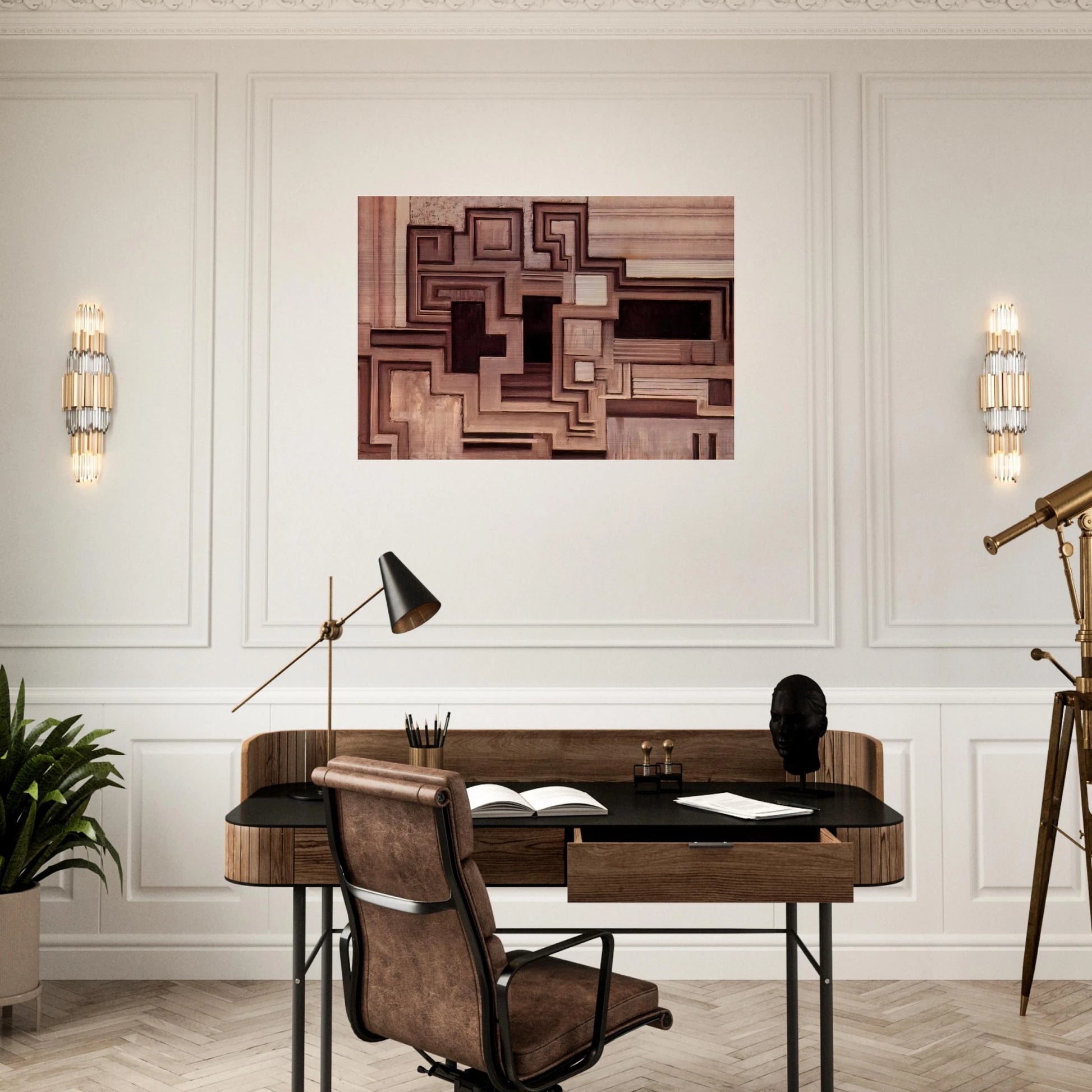 Two grays II - Frantisek Kupka Brushed Aluminum Print - 70x100 cm / 28x40 inches | Frantisek Kupka Aluminum Print | Frantisek Kupka Prints