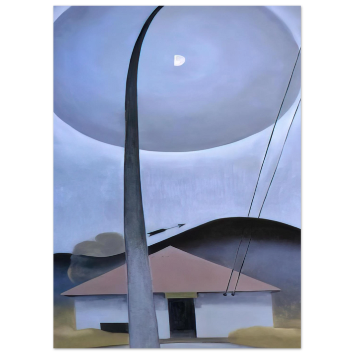 Georgia O'Keeffe - Little House with Flagpole Fine Art Poster