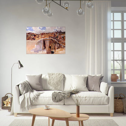 Dugout - John Singer Sargent Brushed Aluminum Print - 70x100 cm / 28x40 inches | John Singer Sargent Aluminum Print | John Singer Sargent Prints