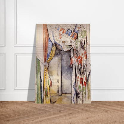 Curtains - Paul Cézanne Brushed Aluminum Print - 70x100 cm / 28x40 inches | Paul Cézanne Aluminum Print | Paul Cézanne Prints