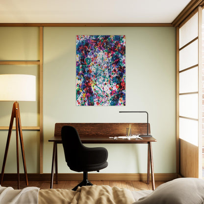Dewy Unicorn - Sam Francis Brushed Aluminum Print - 70x100 cm / 28x40 inches | Sam Francis Aluminum Print | Sam Francis Prints