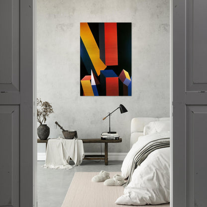 Byzantium - Hard Edge Painting - Miriam Schapiro Brushed Aluminum Print - 70x100 cm / 28x40 inches | Miriam Schapiro Aluminum Print | Miriam Schapiro Prints