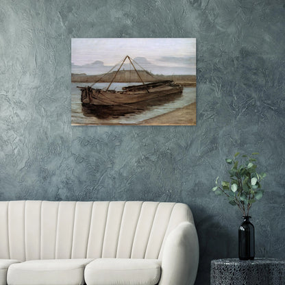 Evening at Weesperzijde Sun - Piet Mondrian Brushed Aluminum Print - 70x100 cm / 28x40 inches | Piet Mondrian Aluminum Print | Piet Mondrian Prints