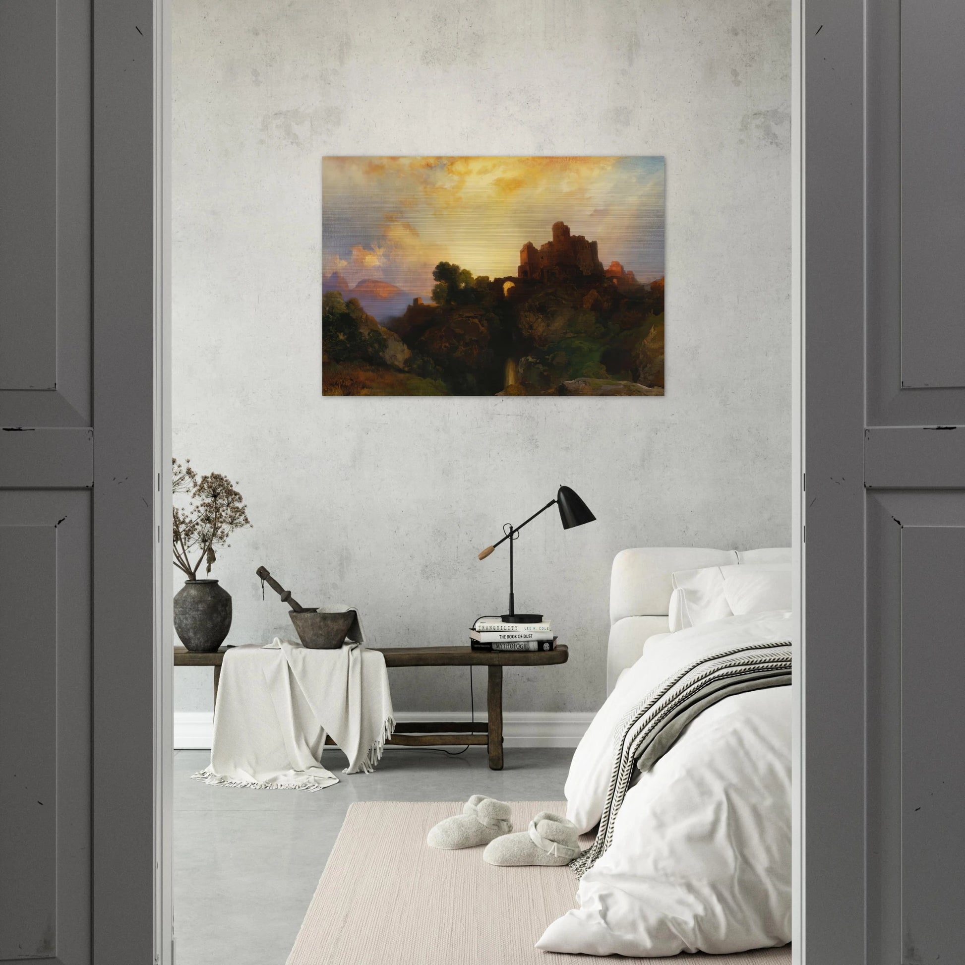 Caledonia - Thomas Moran Brushed Aluminum Print - 70x100 cm / 28x40 inches | Thomas Moran Aluminum Print | Thomas Moran Prints