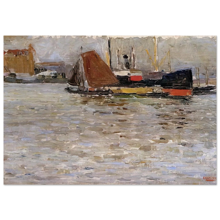 ROTTERDAM SUN 1906 - Wassily Kandinsky Brushed Aluminum Print - 70x100 cm / 28x40 inches | Wassily Kandinsky Aluminum Print | Wassily Kandinsky Prints